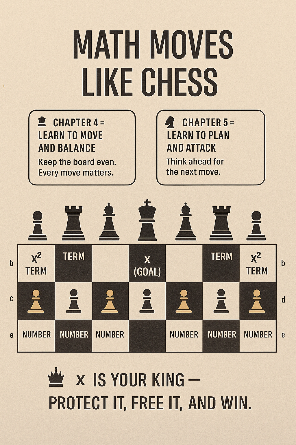 Math moves like chess poster